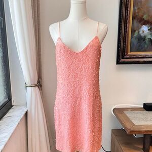 WAYF Sequin Slip Mini Dress – Size Small (Fits Like Medium)